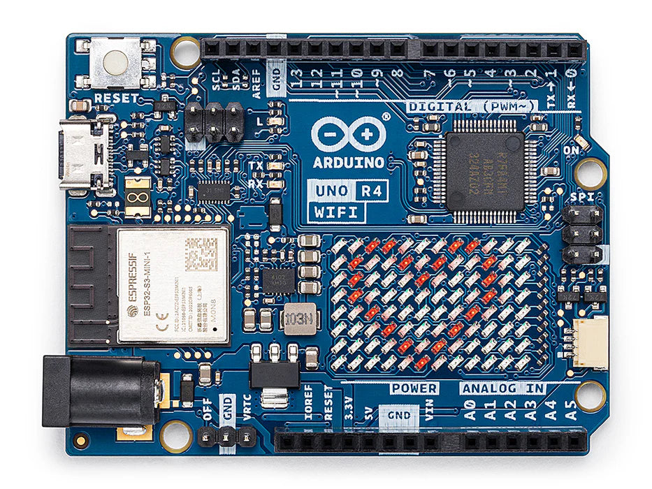 Arduino UNO R4 WiFi – Next-Gen Microcontroller with ESP32-S3, Onboard WiFi, LED Matrix & Expanded Capabilities
