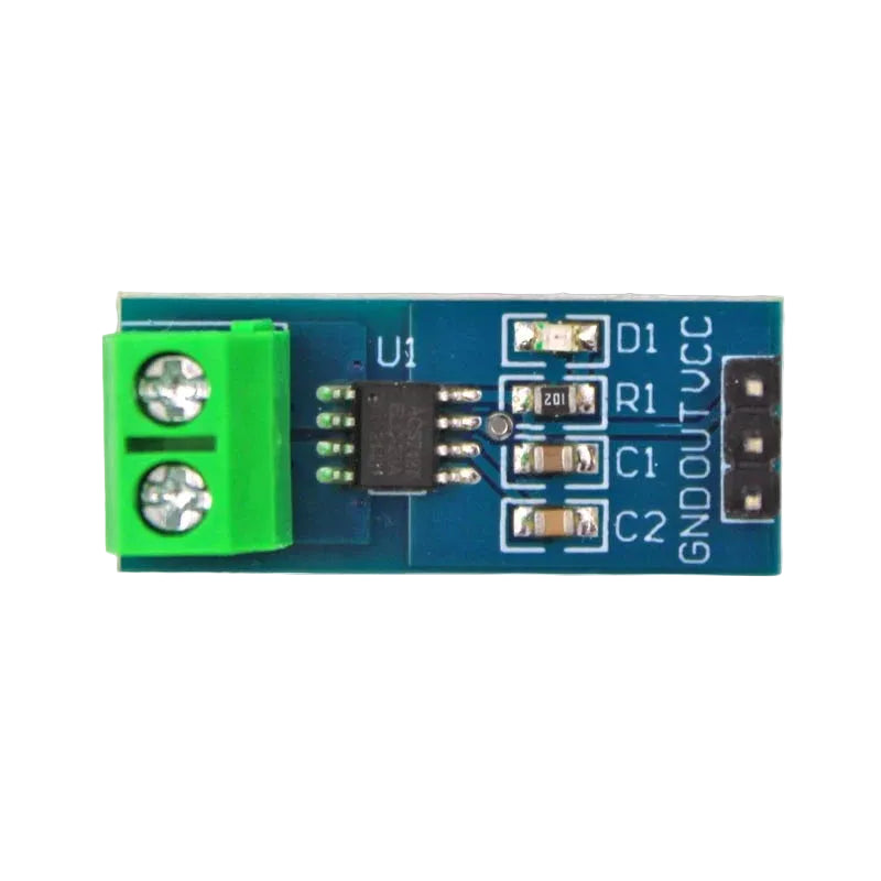 ACS712 20A Current Sensor Module – Hall Effect AC/DC Current Measurement Module for Arduino, ESP32 & Raspberry Pi