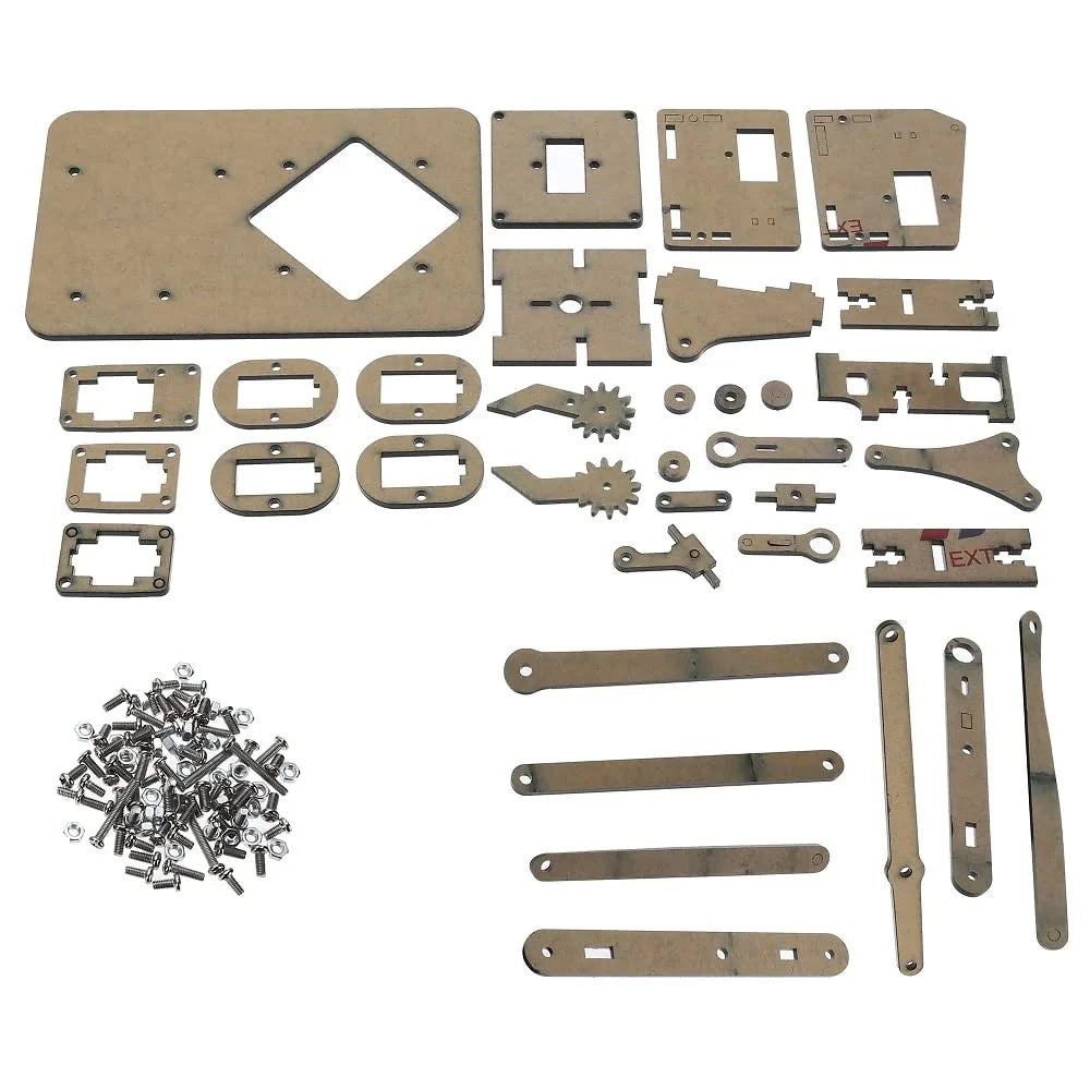 DIY Wooden Robotic Arm Kit Without Servo | Mechanical Arm Kit for Arduino & Robotics