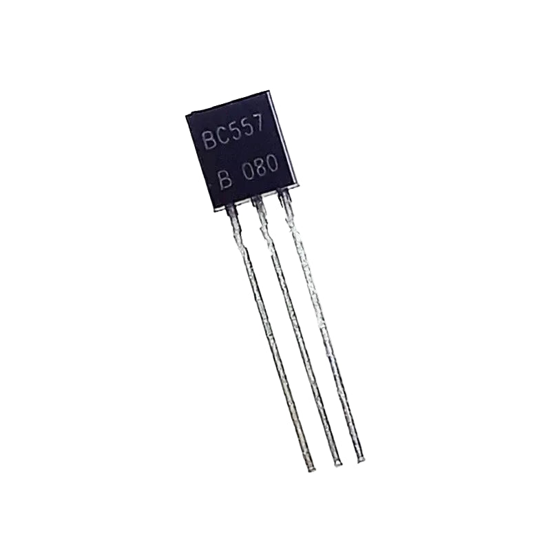 BC557 PNP Transistor TO-92 (Pack of 5) – General Purpose PNP Bipolar Junction Transistor