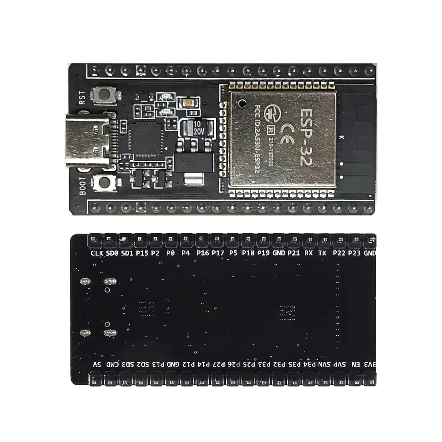 ESP32 WROOM-32 38-Pin Development Board with USB Type-C – Dual-Core WiFi + Bluetooth IoT Board