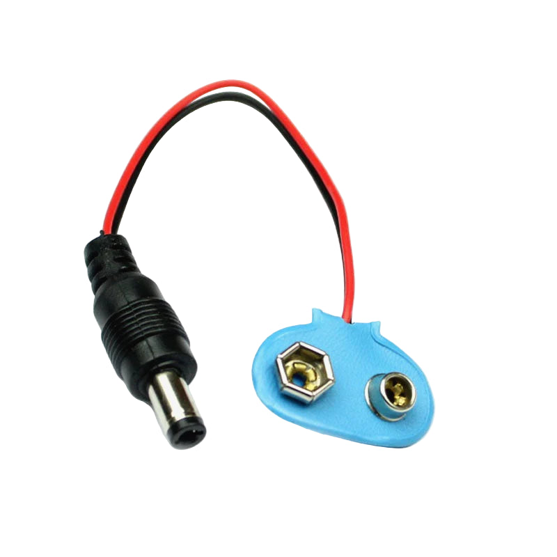9V Battery Snapper with DC Jack | Power Connector for Arduino, DIY & Electronics Projects