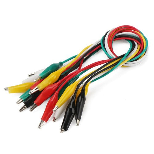 Alligator Clips (Pack of 10) – Multi-Purpose Testing & Prototyping Clips for Electronics