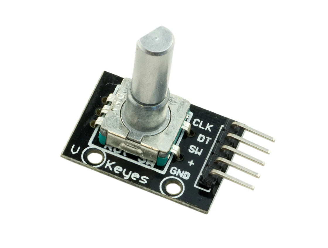 KY-040 Rotary Encoder Module – Incremental Rotation & Push Button Input for Arduino & ESP32