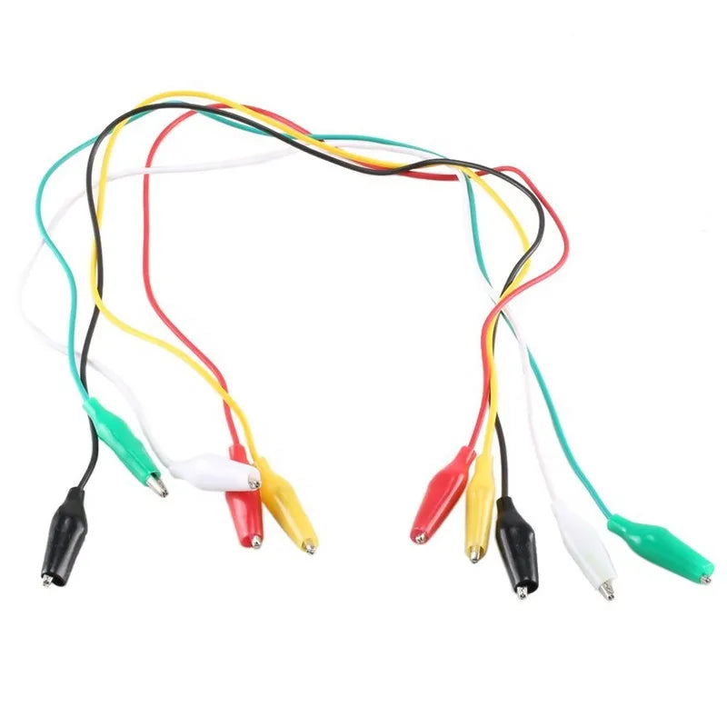 Alligator Clips (Pack of 10) – Multi-Purpose Testing & Prototyping Clips for Electronics