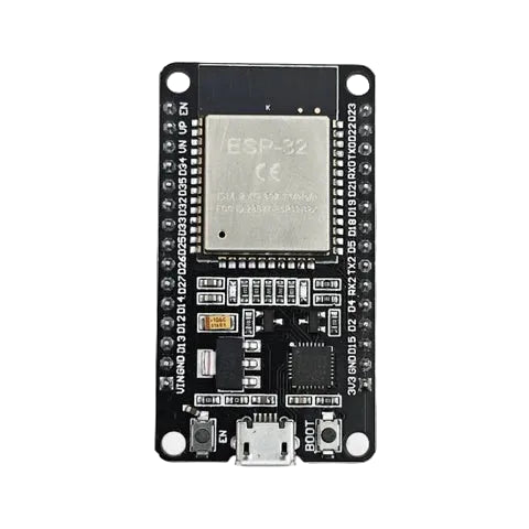 ESP32 WROOM-32 30-Pin Development Board with Micro USB – Dual-Core WiFi + Bluetooth IoT Board
