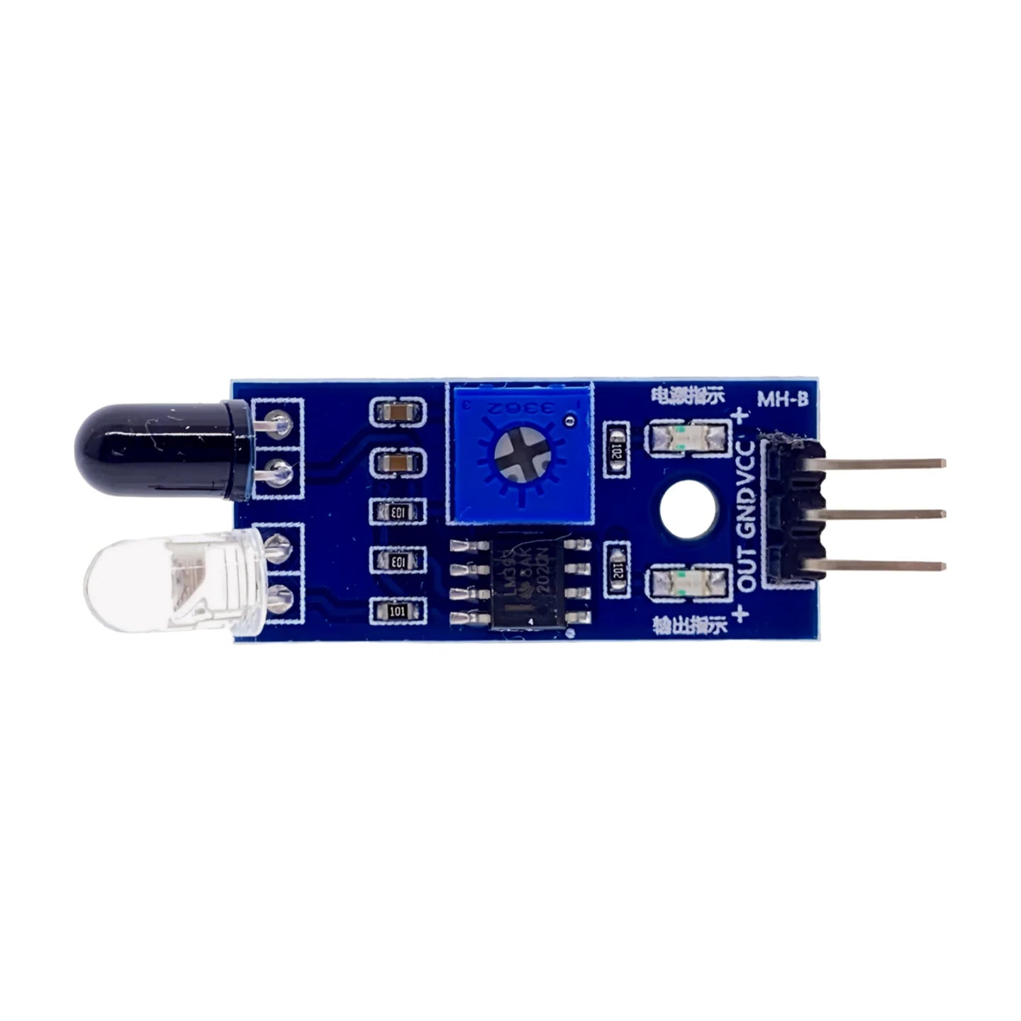 IR Proximity Sensor for Obstacle Sensing and Line Follower Robots Electronic Components - Pack of 2