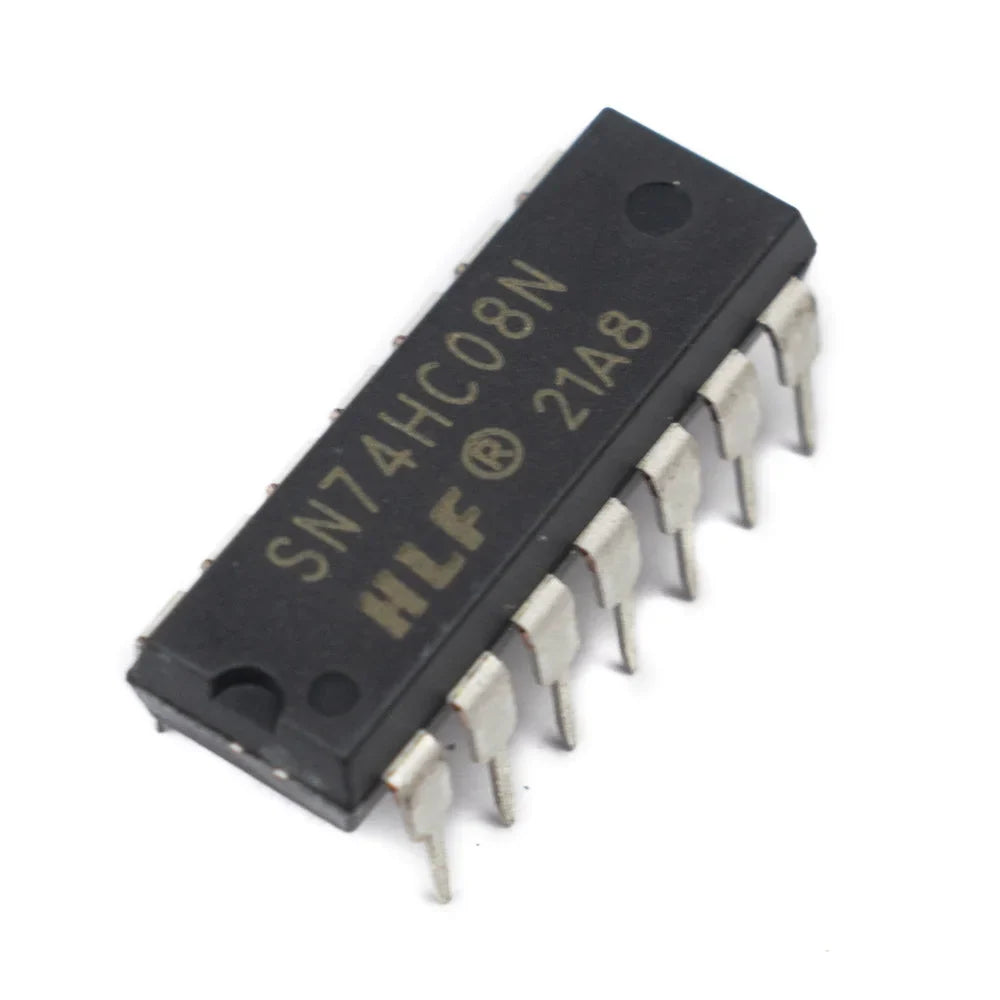 74HC08 Quad 2-Input AND Gate IC (DIP-14) – High-Speed CMOS Logic IC for Arduino & Digital Electronics