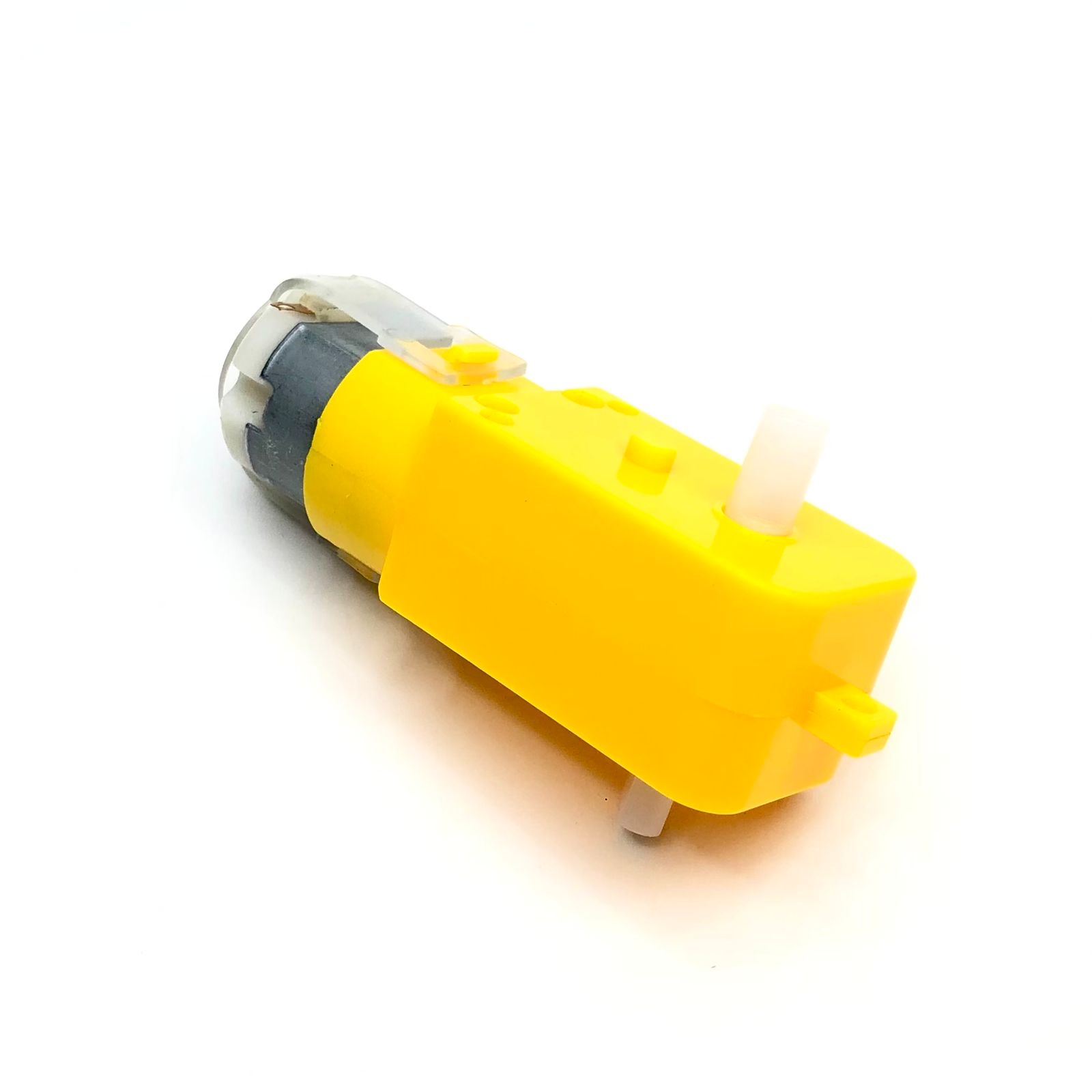 Dual Shaft BO Motor – Straight (Yellow) Pack of 4 | Lightweight DC Geared Motor for Robotics & DIY Projects