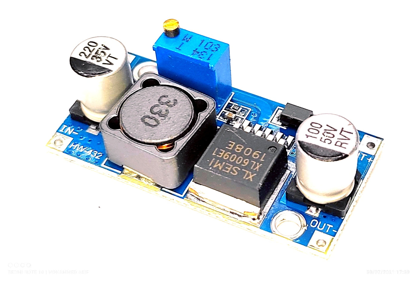 XL6009 DC-DC Step-Up Converter Booster Circuit Board (Pack of 3)