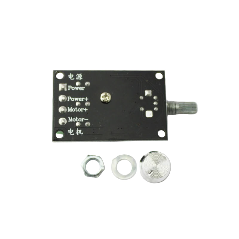 PWM Motor Speed Controller – Black Adjustable PWM Module for DC Motors (Speed & Brightness Control)
