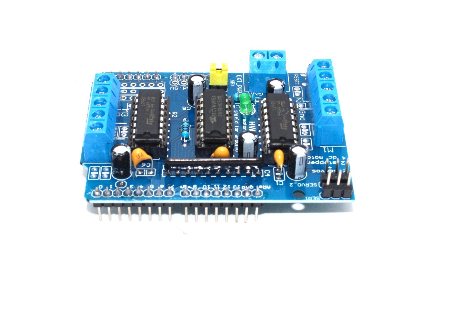 L293D Motor Driver Shield for Arduino – Dual H-Bridge DC & Stepper Motor Control