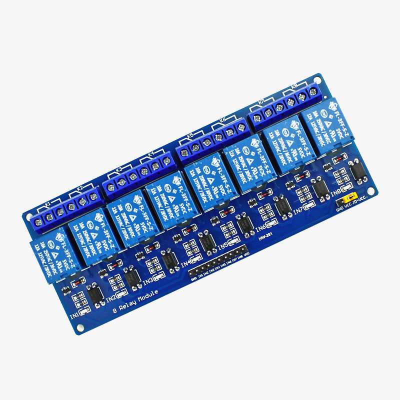 8 Channel Relay Module 5V DC – Opto-Isolated Relay Board for Arduino, ESP32 & Automation
