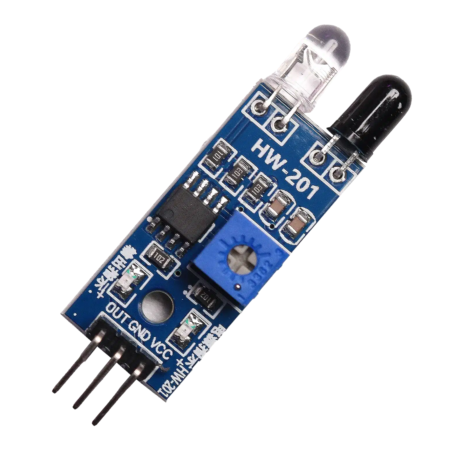 IR Proximity Sensor for Obstacle Sensing and Line Follower Robots Electronic Components - Pack of 2