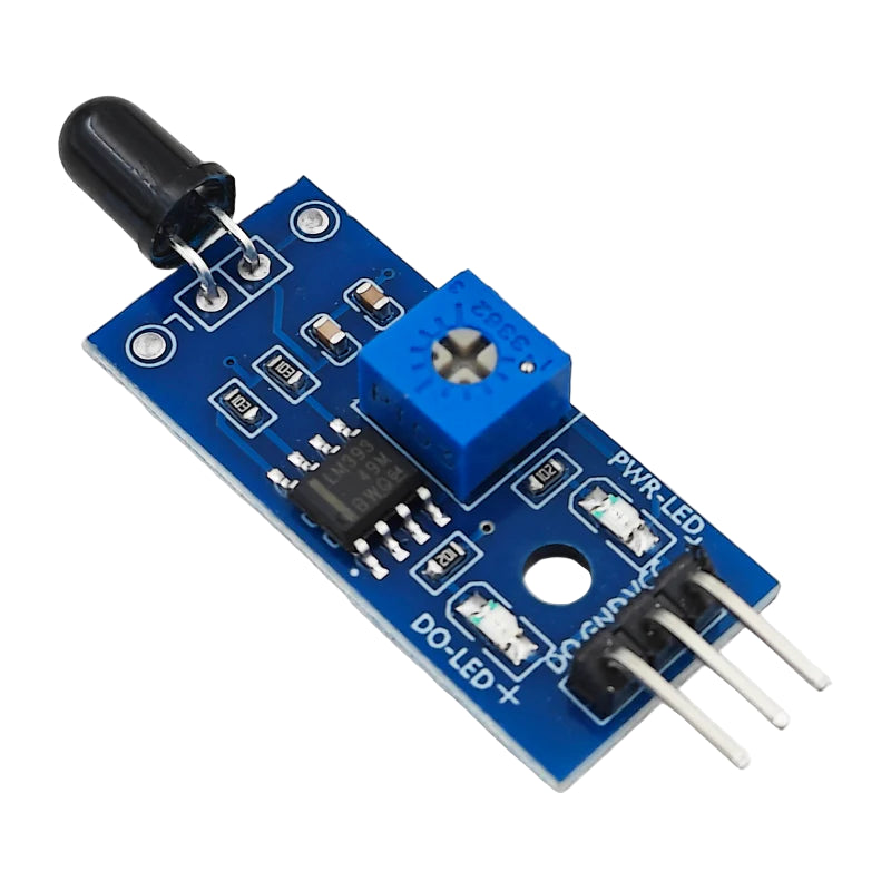 Flame Sensor Module – Infrared Fire Detection Sensor for Arduino & IoT Projects