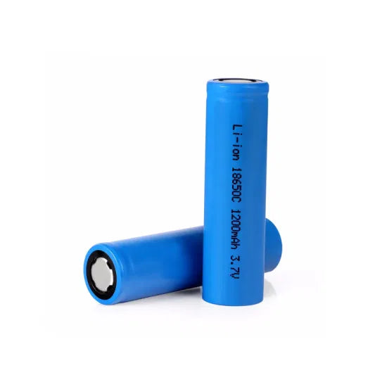 18650 Li-ion Rechargeable Battery – 1200mAh – 3.7V (Blue) | Pack of 2