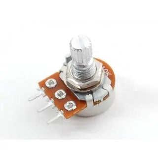 10K Ohm 3-Pin Potentiometer – 15mm Shaft Rotary Variable Resistor(Pack of 2)