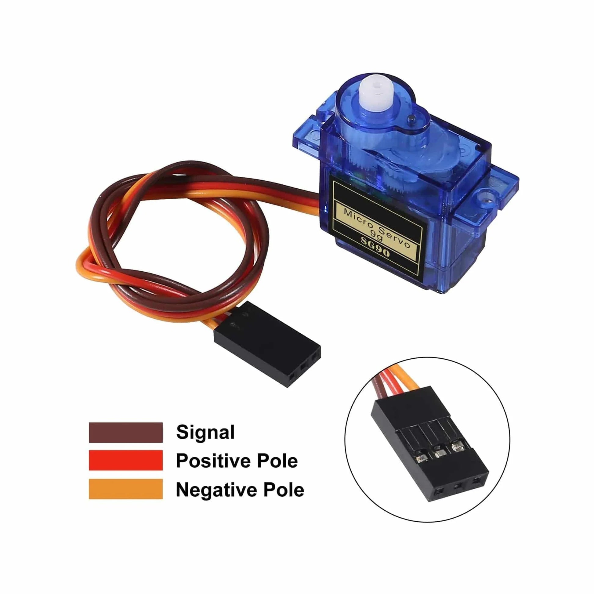 SG90 Servo Motor – 180° Mini Servo for Arduino, Robotics & DIY Projects