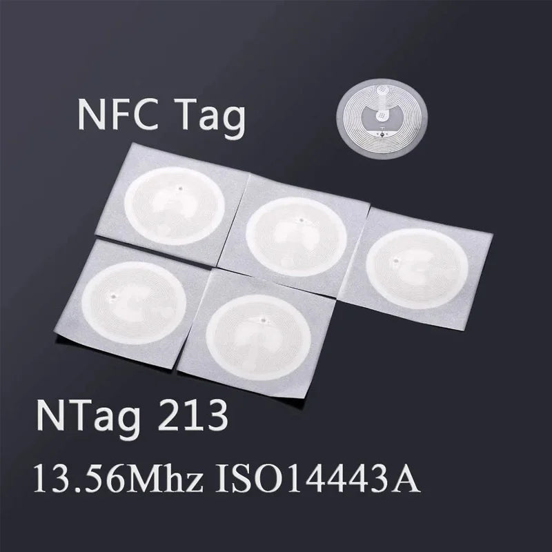 NFC Sticker 13.56MHz ISO14443A RFID Tag – Programmable Contactless NFC Smart Sticker for IoT & Automation