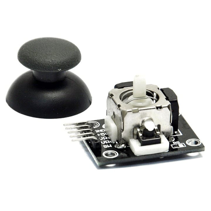 Joystick Module – Black Dual-Axis Analog Control Module for Arduino & Robotics