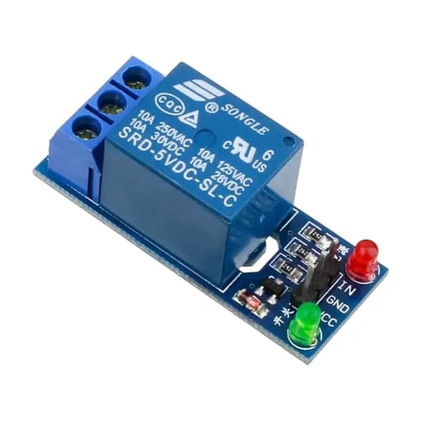1-Channel 5V 10A Relay Control Module (No Optocoupler, High/Low Level Trigger)