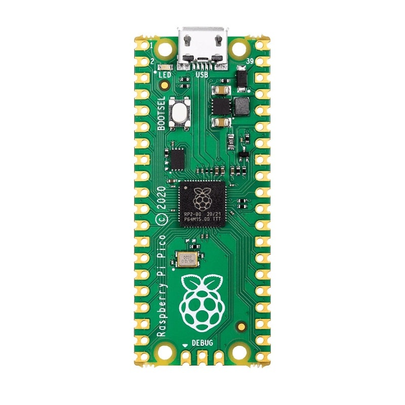 Raspberry Pi Pico Microcontroller Board (RP2040) – Dual-Core ARM Cortex-M0+ Development Board