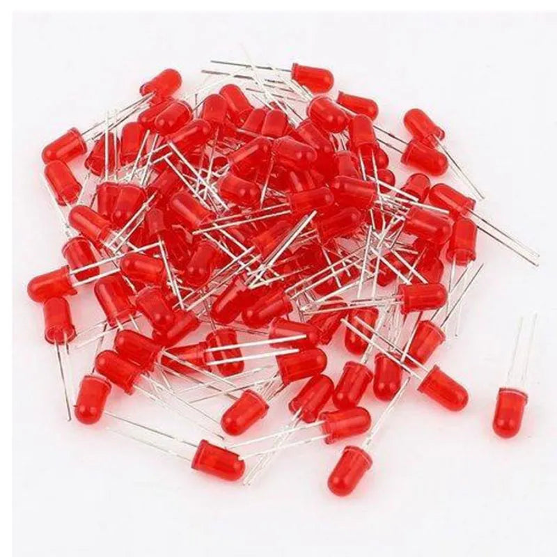 Pack of 50 – 5mm Bright Red LEDs