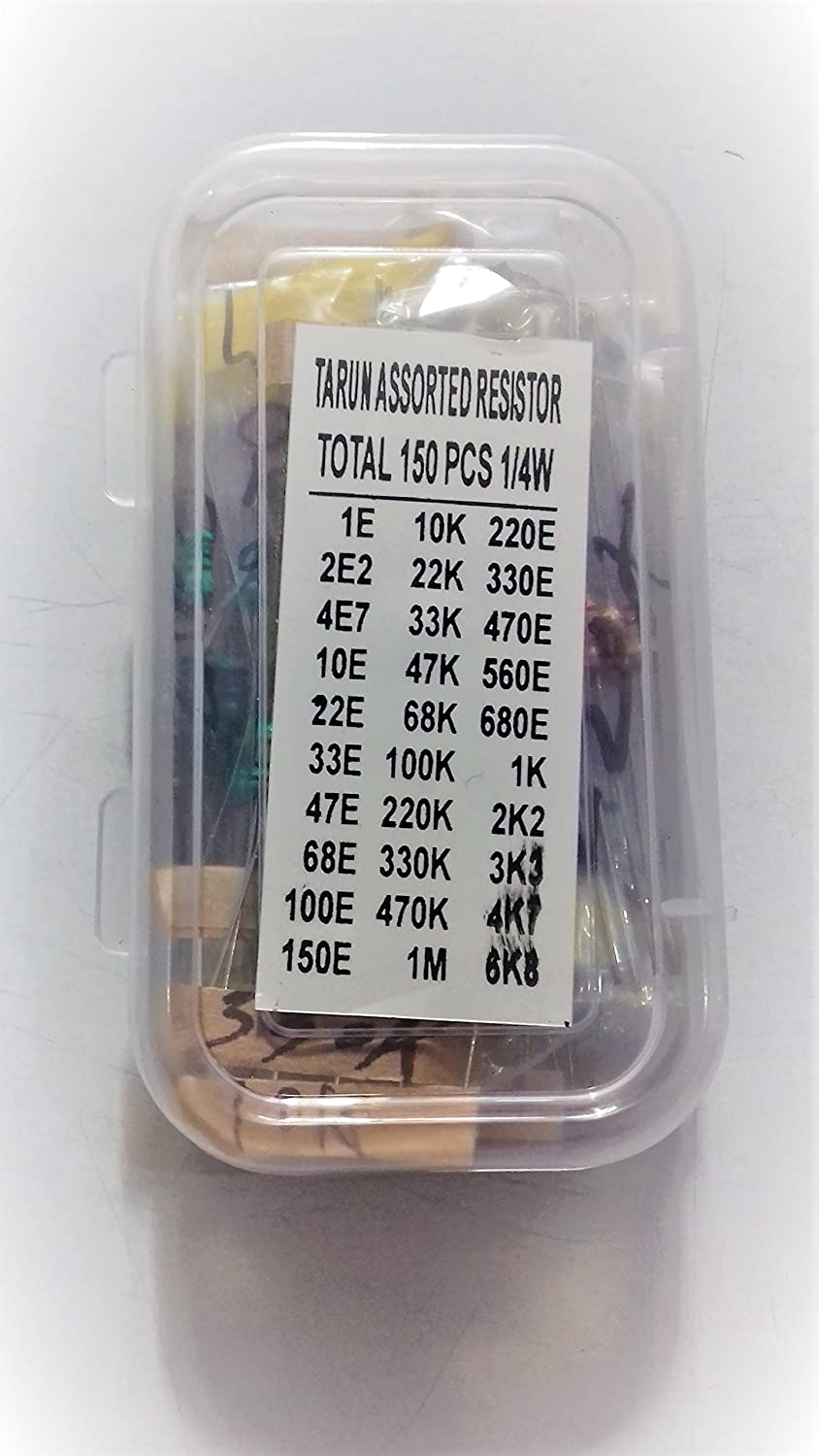 150 Pcs Resistor Box Kit – Assorted Resistor Set (1/4W, 1% Tolerance) for DIY & Electronics Projects