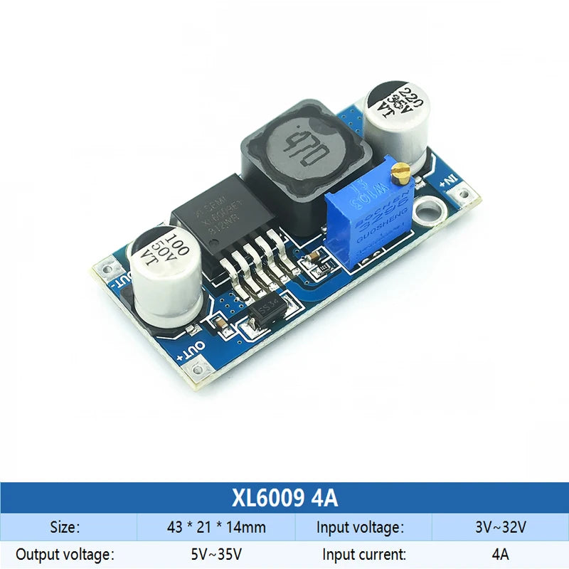 XL6009 DC-DC Step-Up Converter Booster Circuit Board (Pack of 3)