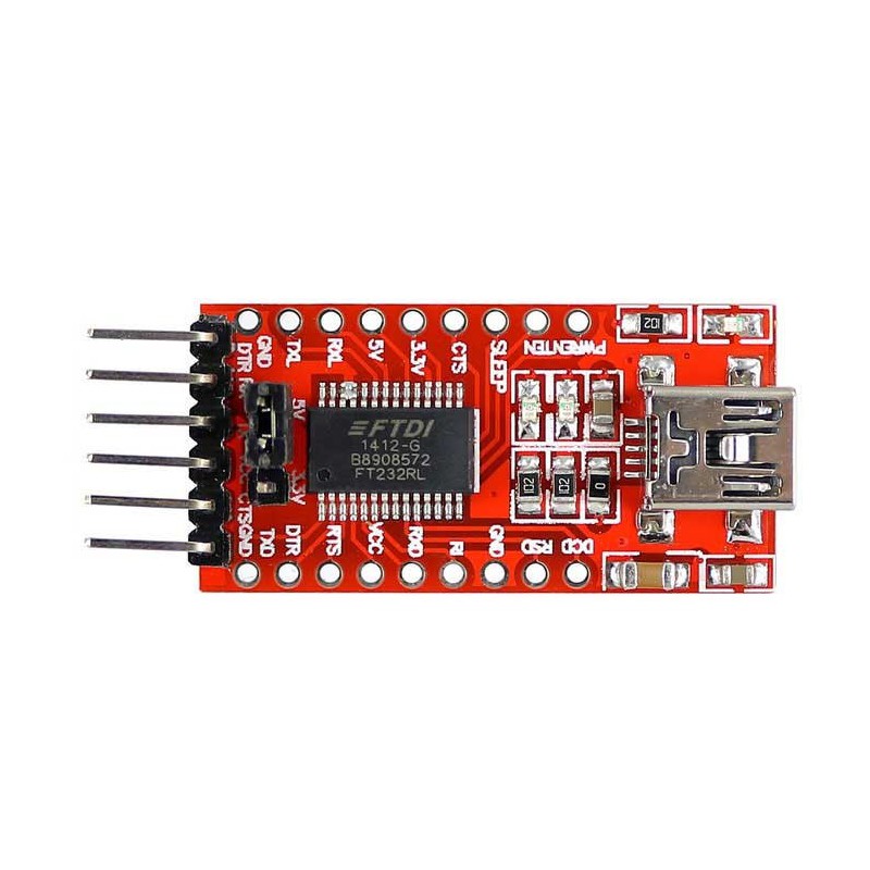 FTDI FT232 FT232RL USB to UART TTL Serial Adapter Module with Mini USB Cable