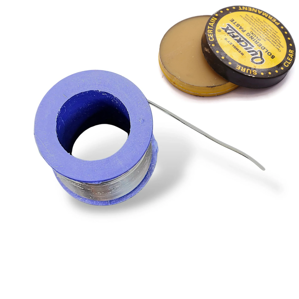 Basic Electric 25W Soldering Iron Kit - Set of 7 | DT830D, Wire, Flux, Pump, Stand, Tweezer