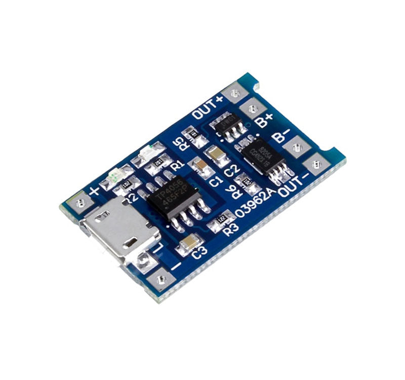 TP4056 1A Li-ion Lithium Battery Charging Module – Micro USB Type | Pack of 5