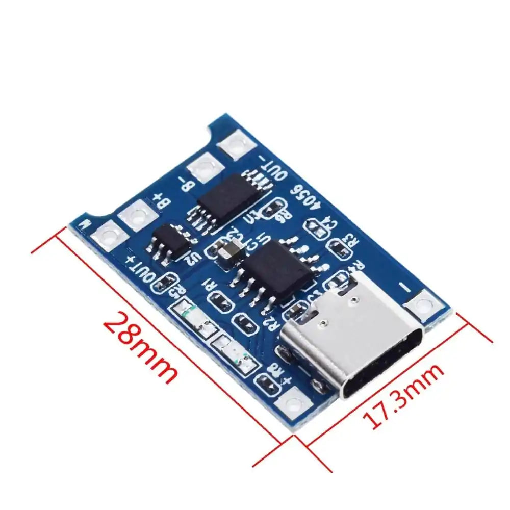 TP4056 1A Li-ion Lithium Battery Charging Module – Type C | Pack of 5