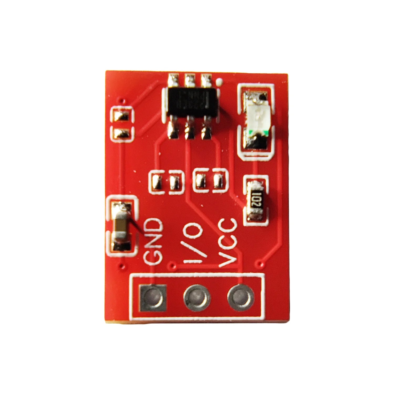 TTP223 1-Channel Capacitive Touch Sensor Module – Red Color (Pack of 5) for Arduino, ESP32, Raspberry Pi & Touch-Based DIY Projects