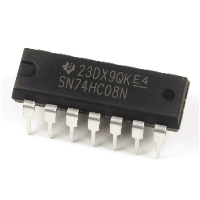74HC08 Quad 2-Input AND Gate IC (DIP-14) – High-Speed CMOS Logic IC for Arduino & Digital Electronics