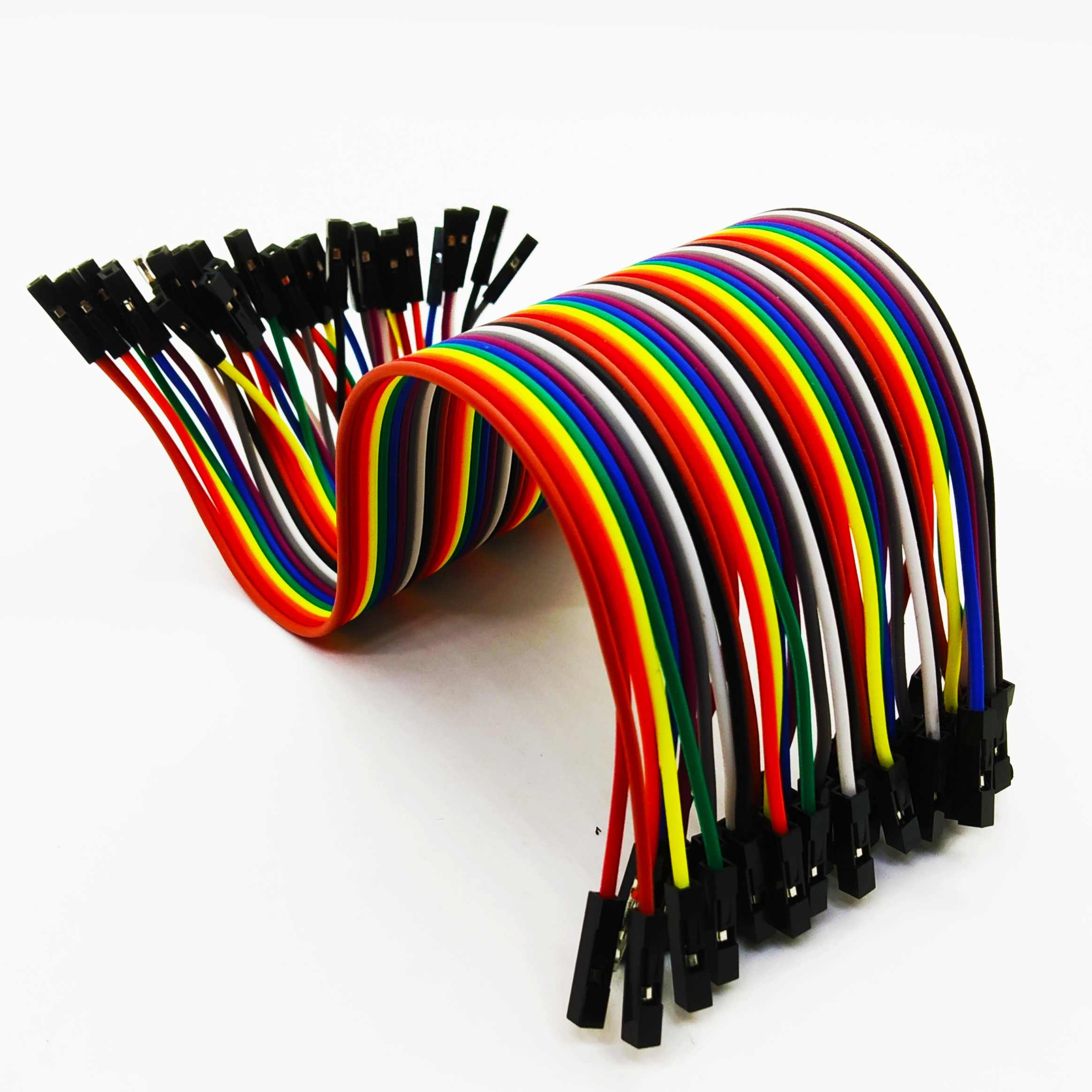 Female to Female Jumper Wires – 40 Pins (20 cm) (Pack of 2)
