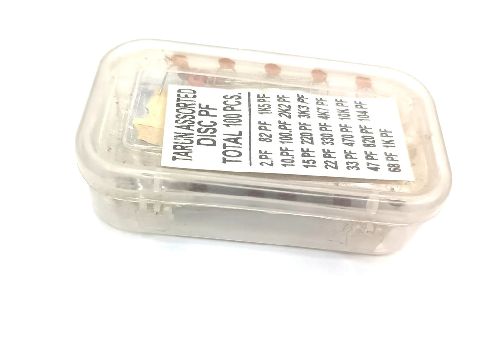 Assorted Capacitor Box – 100-Piece General Value Capacitor Kit for Electronics & DIY Projects