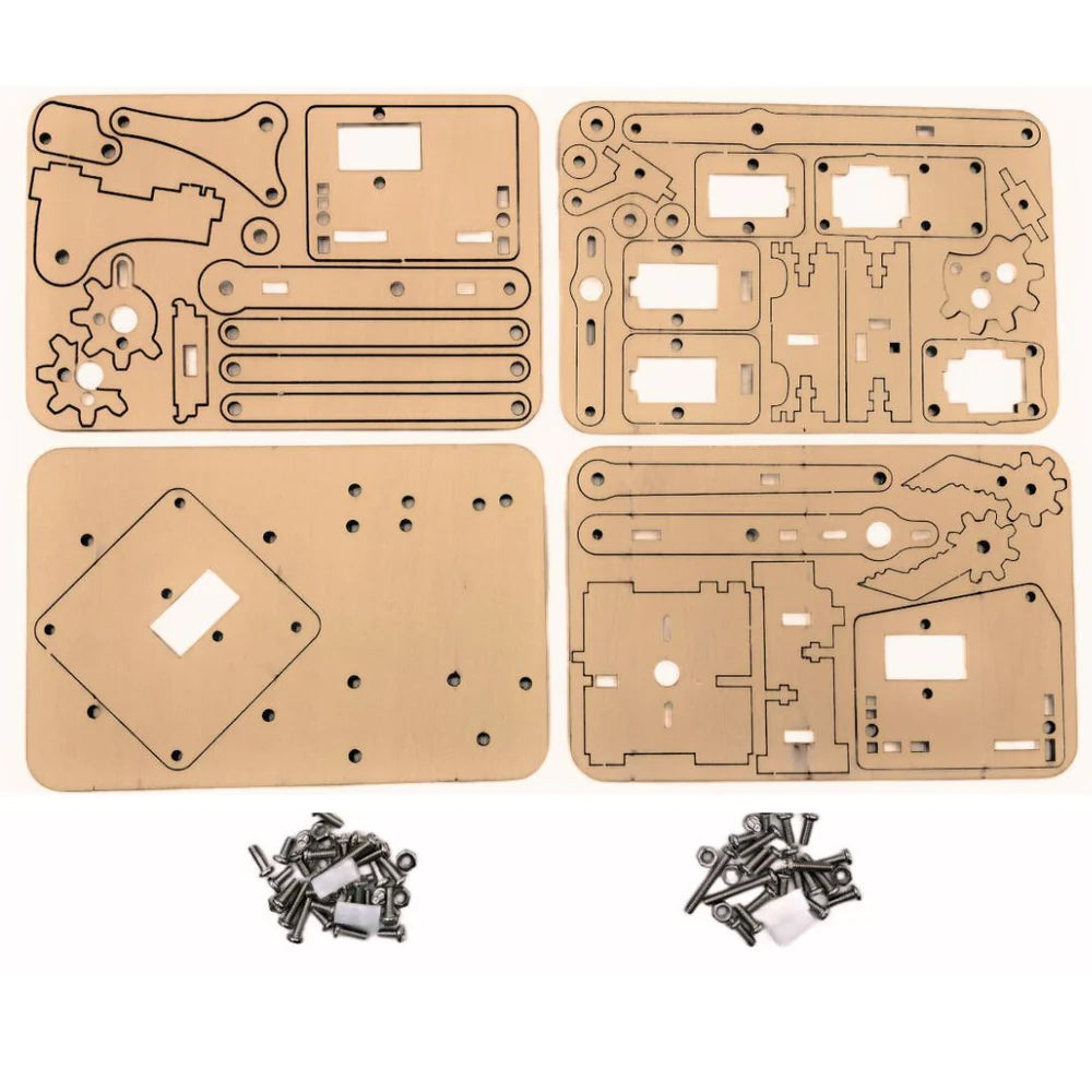 DIY Wooden Robotic Arm Kit Without Servo | Mechanical Arm Kit for Arduino & Robotics