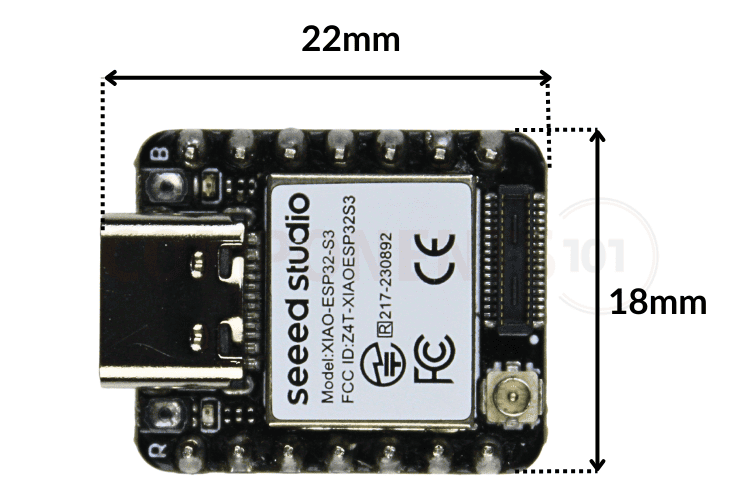 Seeed Studio XIAO ESP32-S3 Development Board – Dual-Core WiFi & Bluetooth 5 LE IoT Board