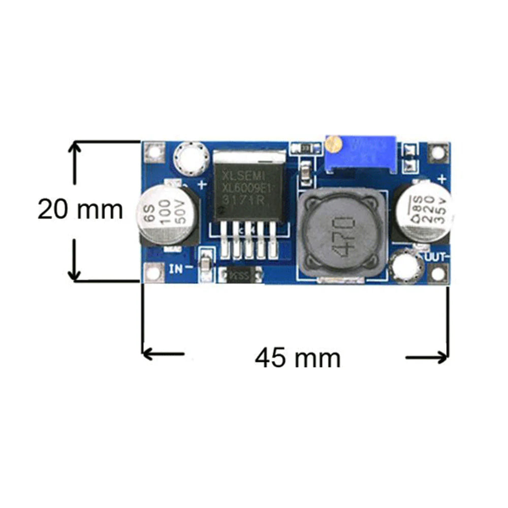 XL6009 DC-DC Step-Up Converter Booster Circuit Board (Pack of 3)