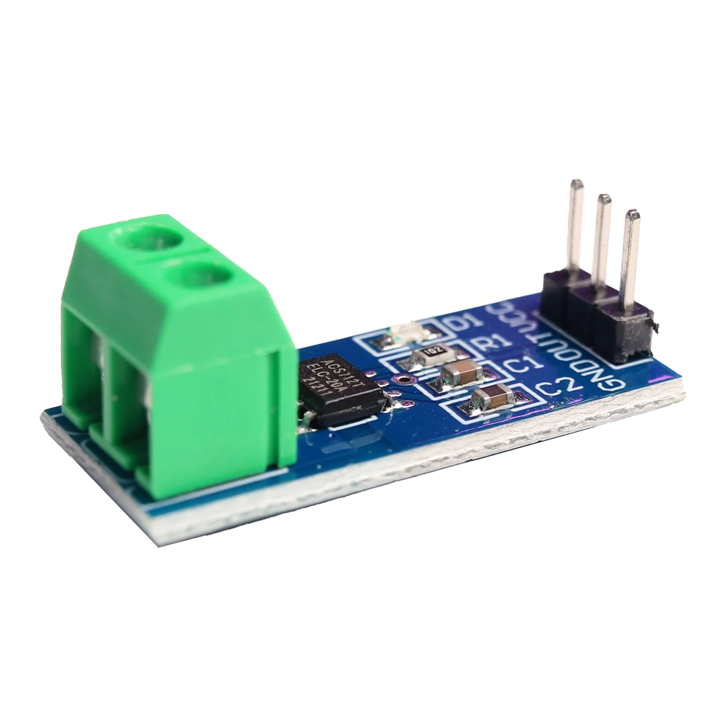 ACS712 20A Current Sensor Module – Hall Effect AC/DC Current Measurement Module for Arduino, ESP32 & Raspberry Pi