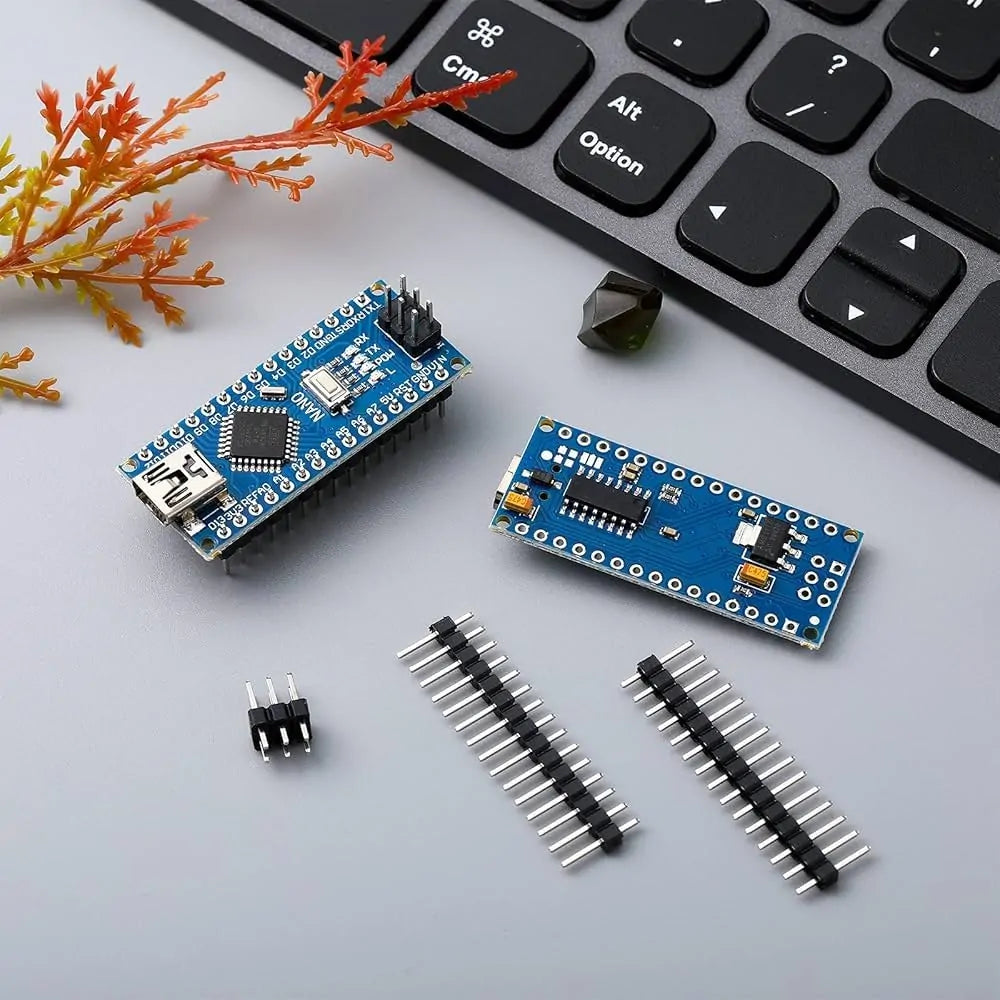 Nano Board R3 with CH340 Chip Mini-USB Port compatible with Arduino (Unsoldered) with cable – 50 CM