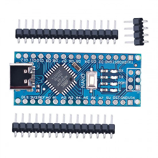 Arduino Nano Unsoldered C-Type – USB Type-C Compatible Microcontroller Board