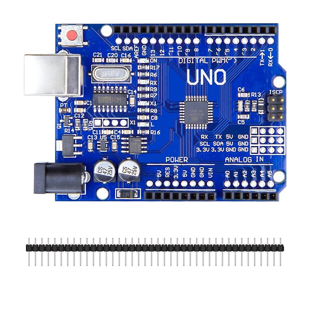 Arduino UNO R3 SMD Atmega328P Board with Cable (USB A to B) – 30 cm- Clone Compatible Model