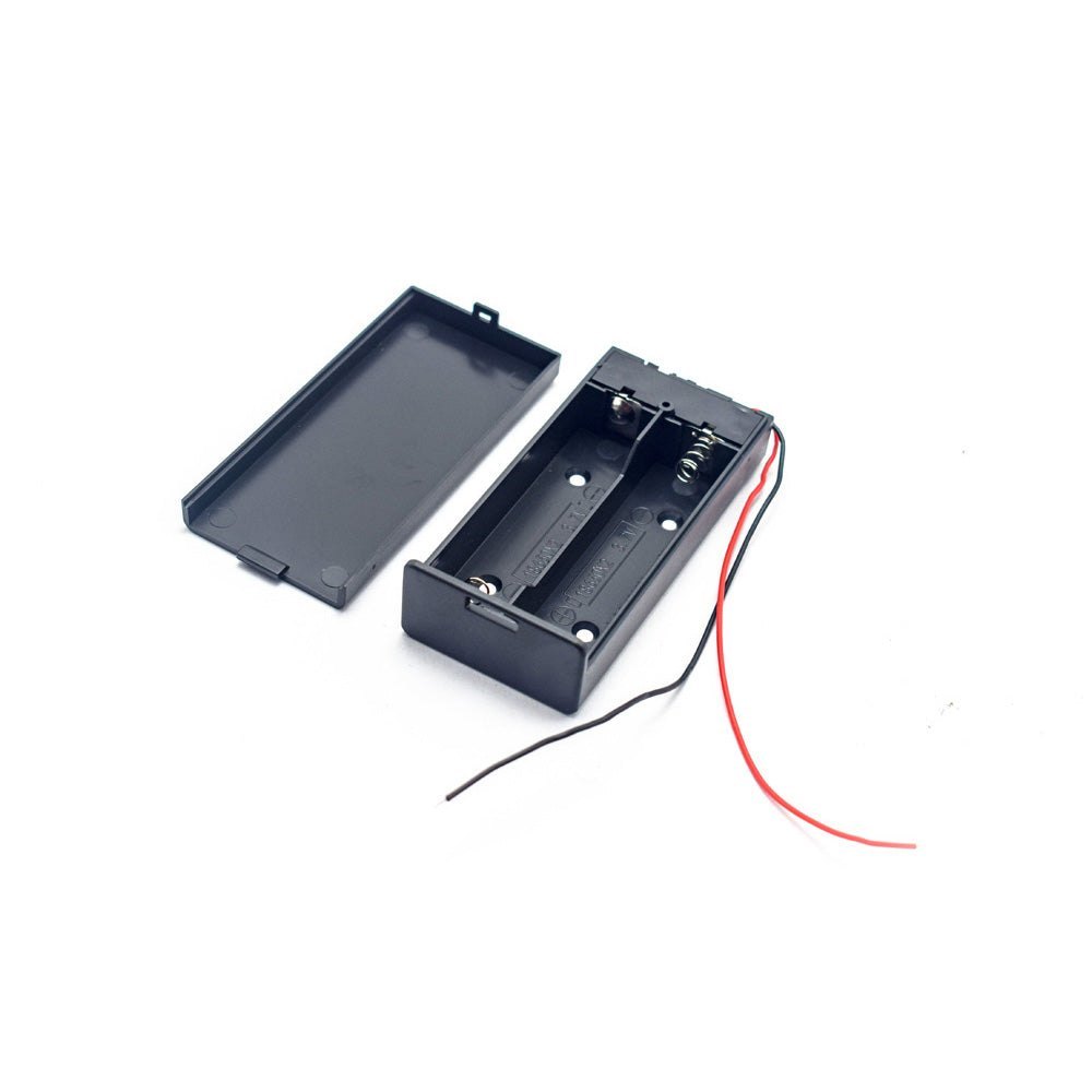 2-Cell 18650 Battery Holder with Cover