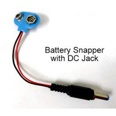 9V Battery Snapper with DC Jack | Power Connector for Arduino, DIY & Electronics Projects
