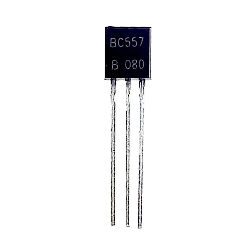 BC557 PNP Transistor TO-92 (Pack of 5) – General Purpose PNP Bipolar Junction Transistor