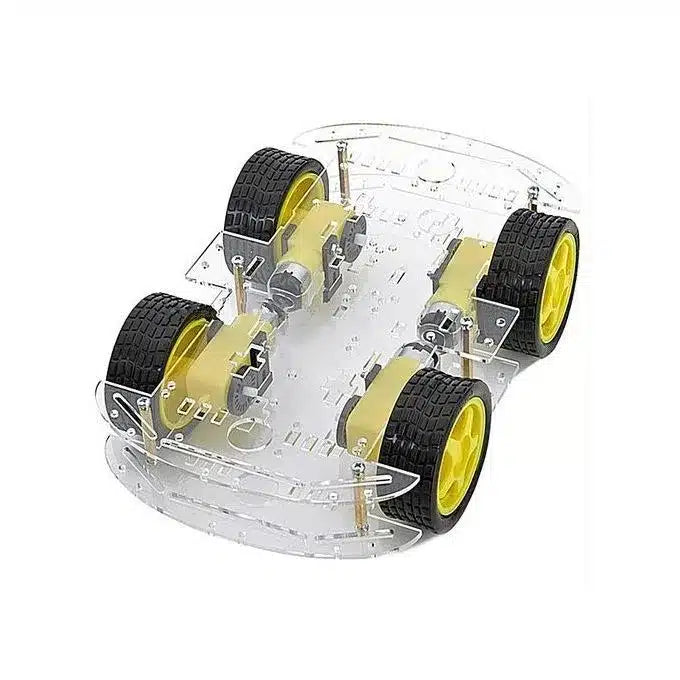 4 WD Double Layer Smart Car Chassis DIY Kit