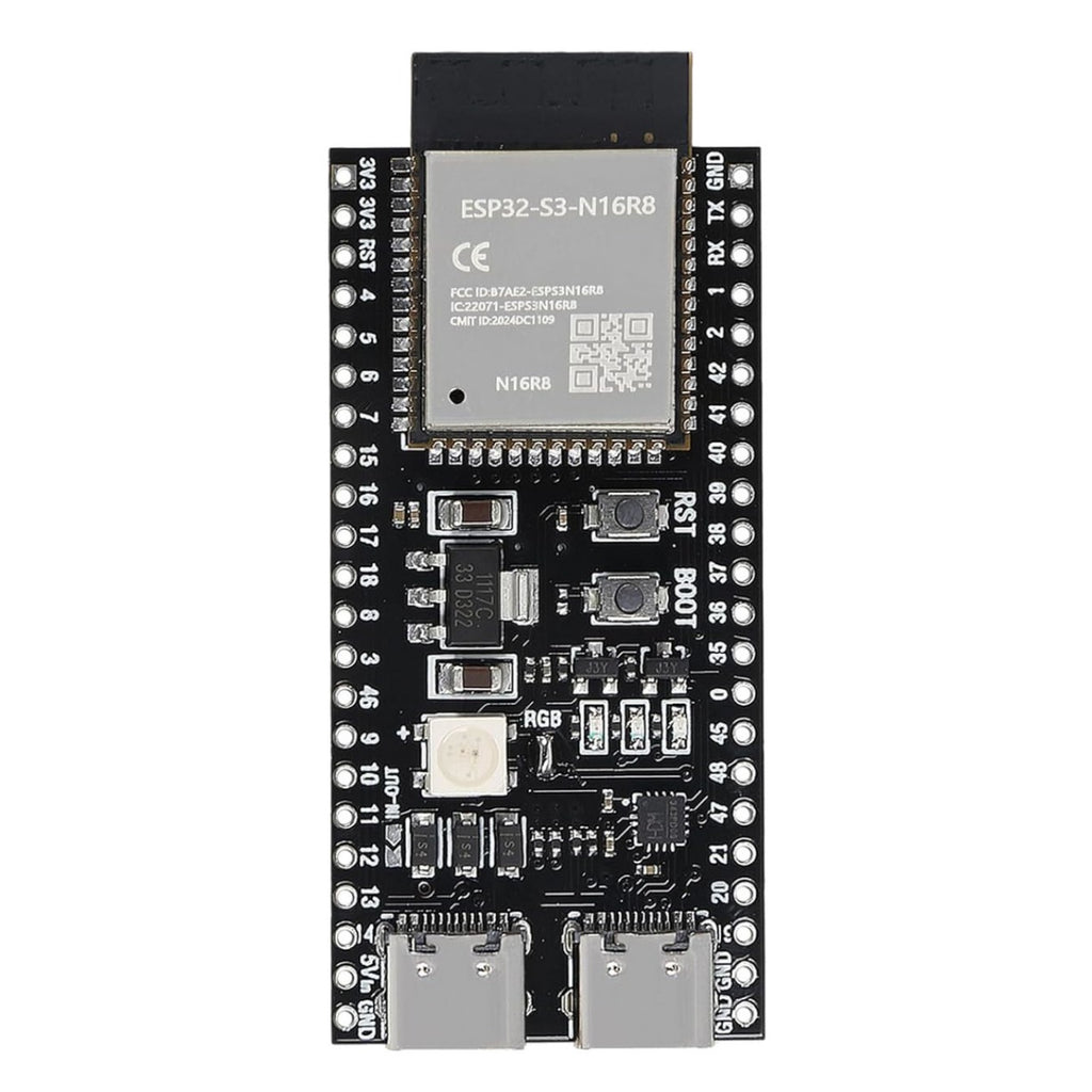 ESP32-S3 WROOM N16R8 Development Board – 16MB Flash + 8MB PSRAM WiFi & Bluetooth 5 LE USB Type-C IoT Board