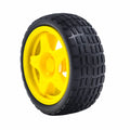 65mm Robot Wheel for BO Motors (Yellow) – Durable Lightweight Wheel for Robotics Projects